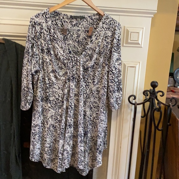 Rose & Olive | Tops | Rose And Olive Size X Long Blousy Shirt W Uneven ...